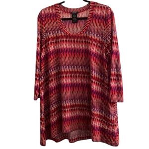 Premise Women’s L 3/4 Length Sleeve Blouse Size Large